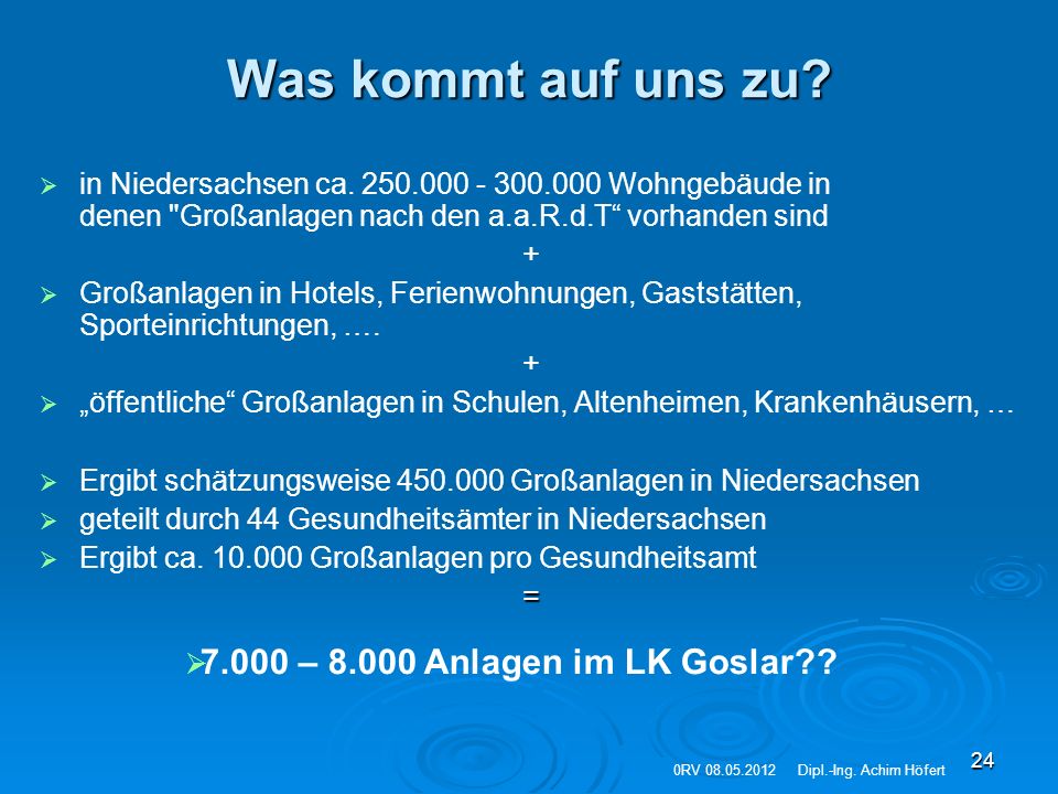 Was kommt auf uns zu – Anlagen im LK Goslar