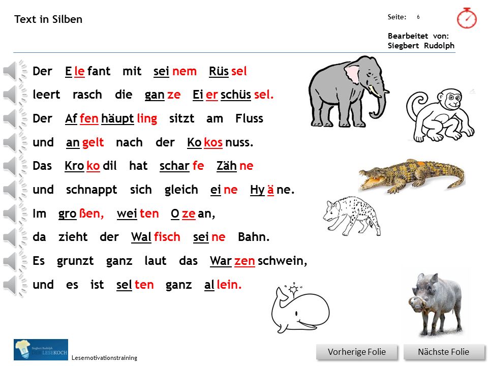 Der E le fant mit sei nem Rüs sel leert rasch die gan ze Ei er schüs