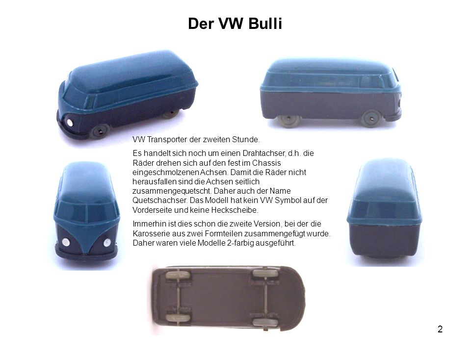 Der VW Bulli VW Transporter der zweiten Stunde.