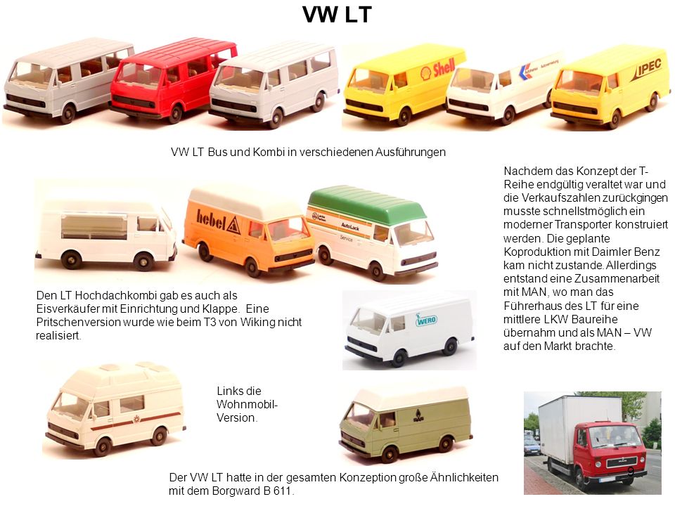 VW LT Bus und Kombi in verschiedenen Ausführungen