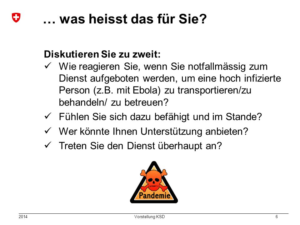 … was heisst das für Sie Diskutieren Sie zu zweit: