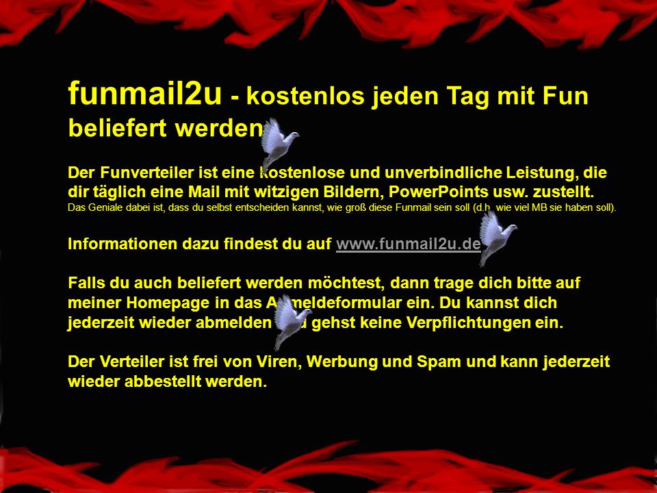 funmail2u - kostenlos jeden Tag mit Fun beliefert werden