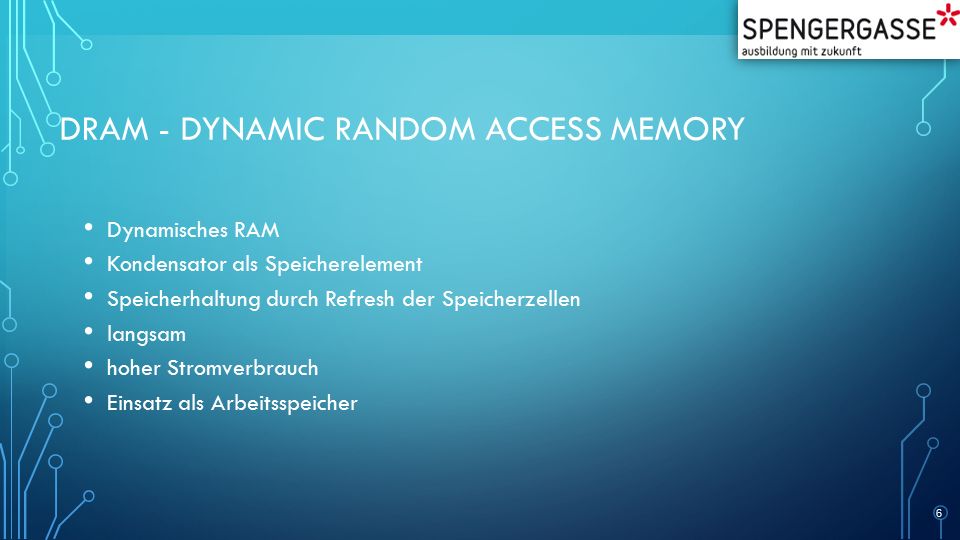 DRAM - Dynamic Random Access Memory