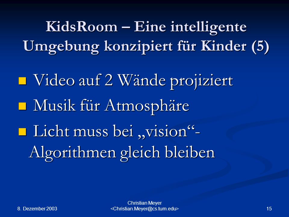 KidsRoom – Eine intelligente Umgebung konzipiert für Kinder (5)