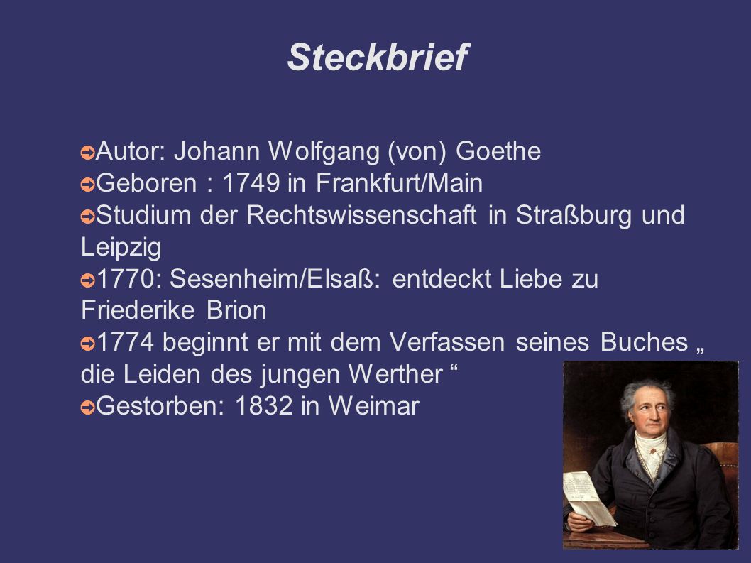 Die Leiden Des Jungen Werther Ein Brief Roman Ppt Video Online Herunterladen