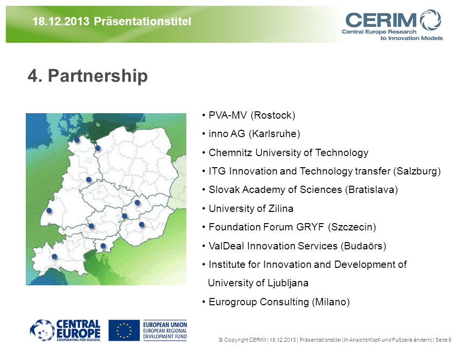 4. Partnership Präsentationstitel PVA-MV (Rostock)