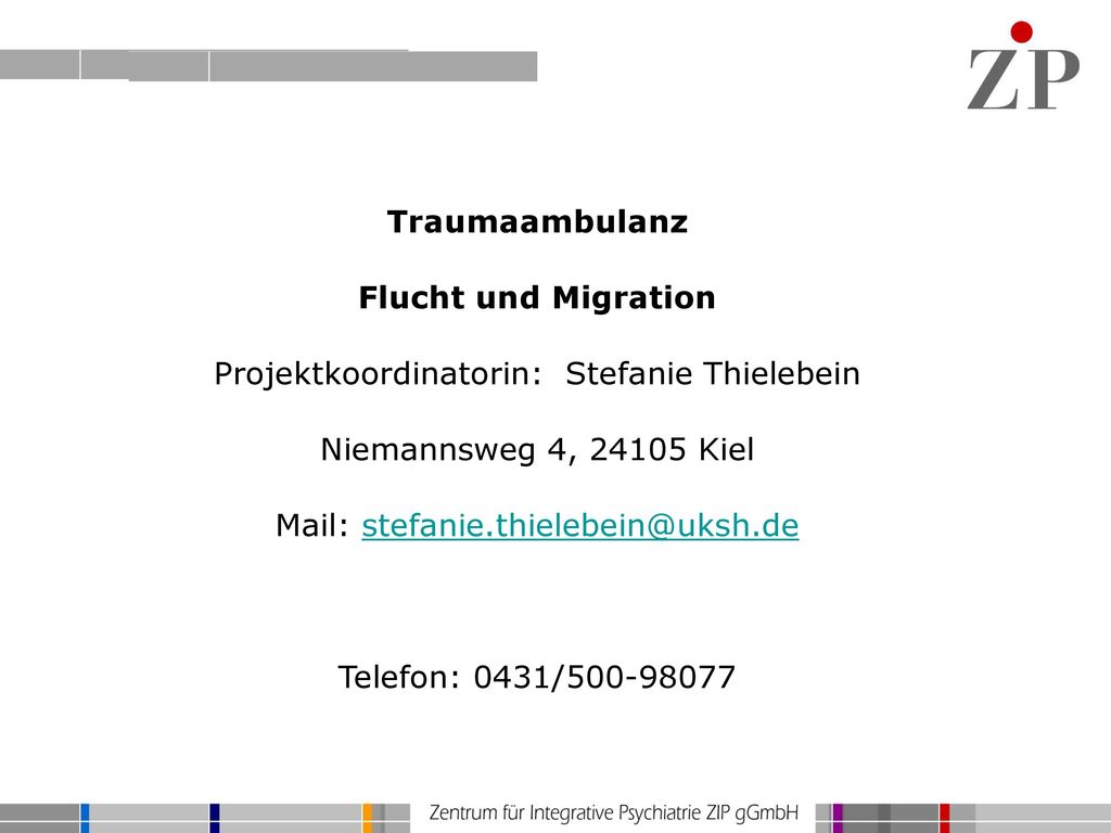 Traumaambulanz Flucht und Migration