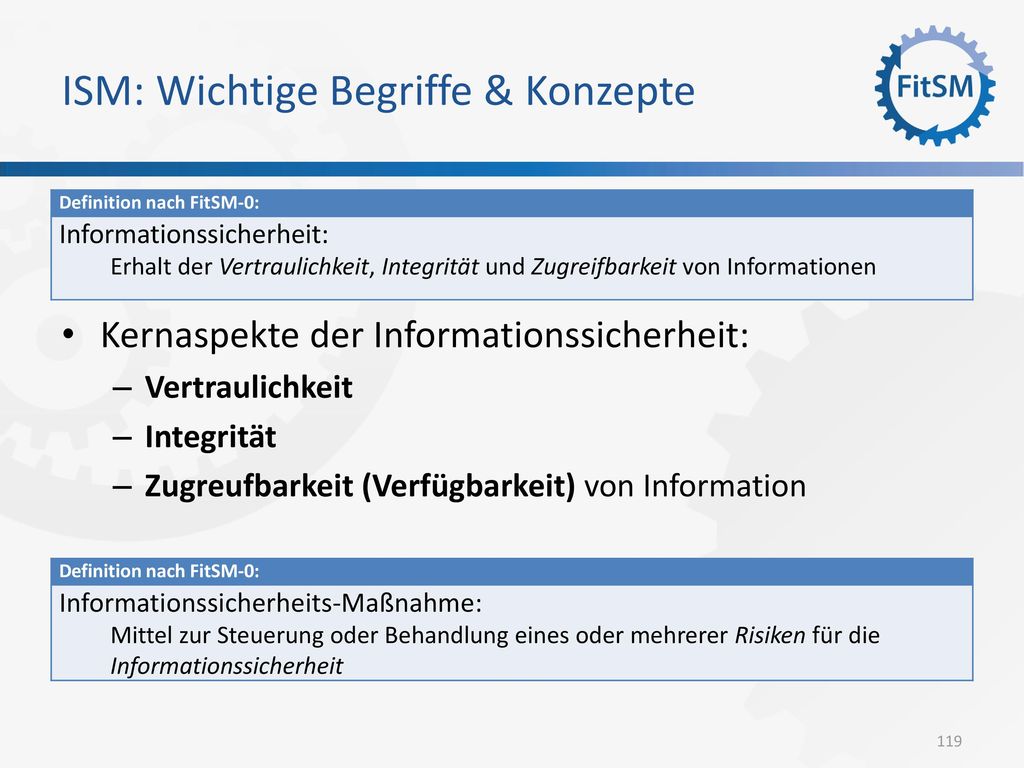 ISM: Wichtige Begriffe & Konzepte