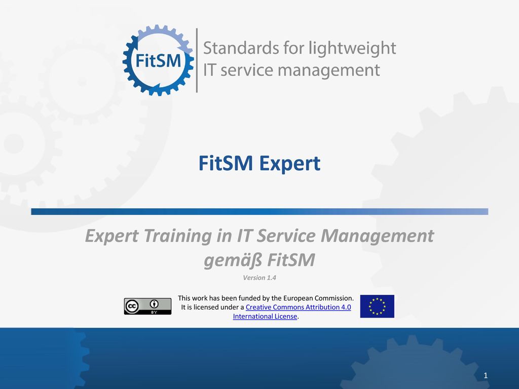 Expert Training in IT Service Management gemäß FitSM Version 1.4