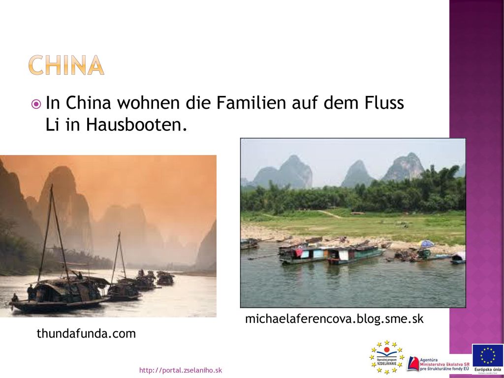 china In China wohnen die Familien auf dem Fluss Li in Hausbooten.