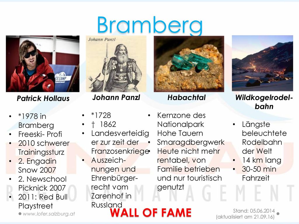 Bramberg WALL OF FAME Patrick Hollaus *1978 in Bramberg Freeski- Profi