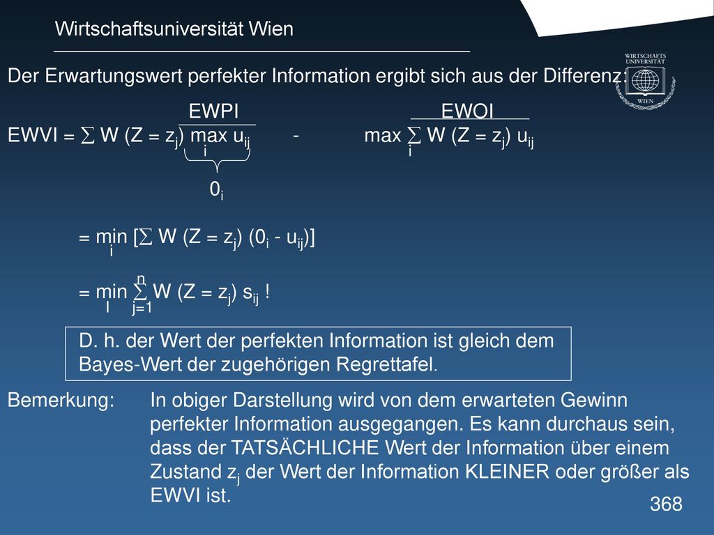 EWVI =  W (Z = zj) max uij - max  W (Z = zj) uij