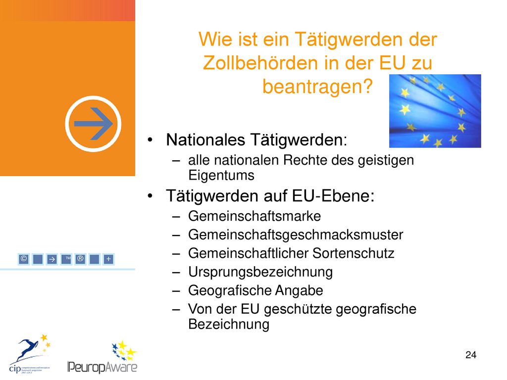 Wie ist ein Tätigwerden der Zollbehörden in der EU zu beantragen