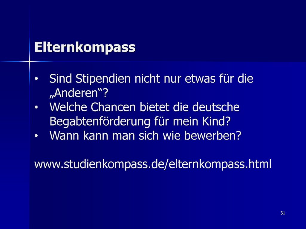 Elternkompass Sind Stipendien nicht nur etwas für die „Anderen