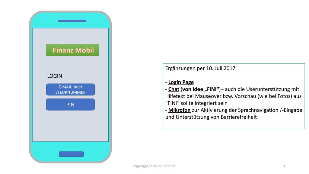 Finanz Mobil Ergänzungen per 10. Juli 2017 LOGIN - Login Page