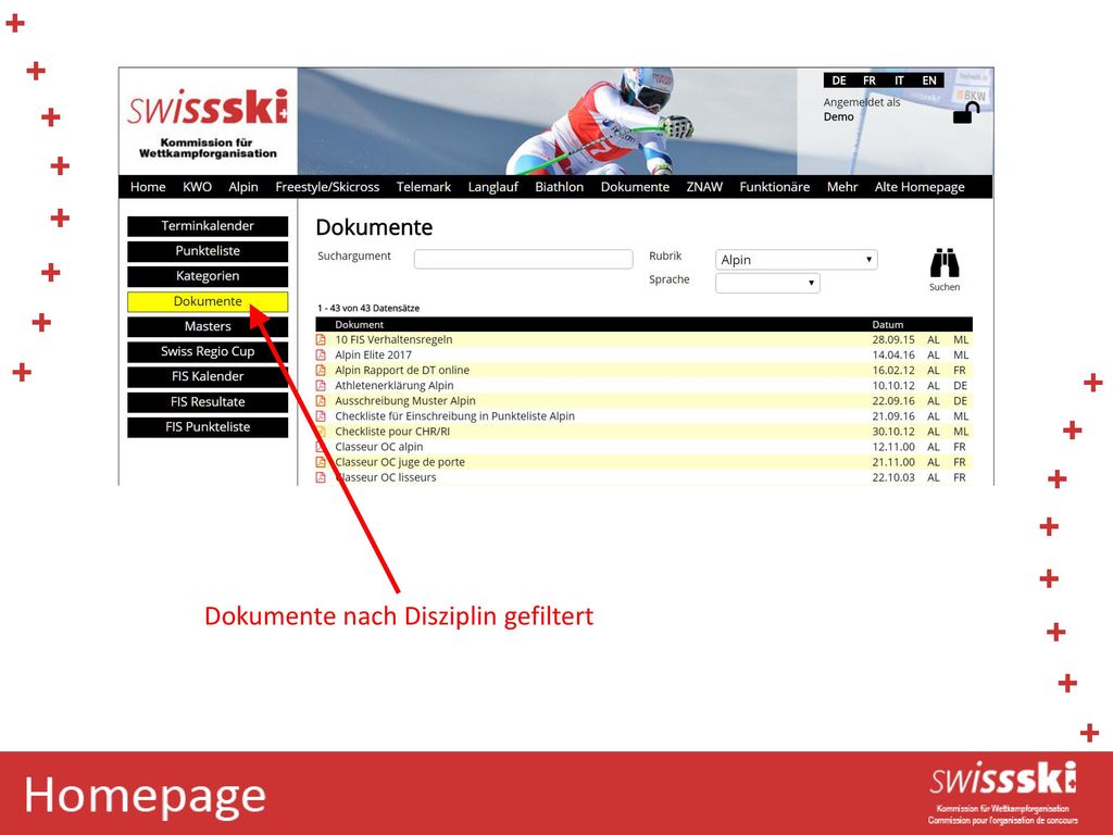 Dokumente nach Disziplin gefiltert