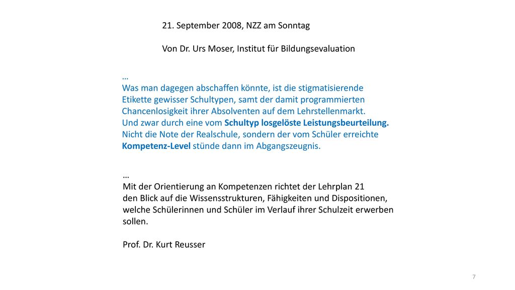 21. September 2008, NZZ am Sonntag