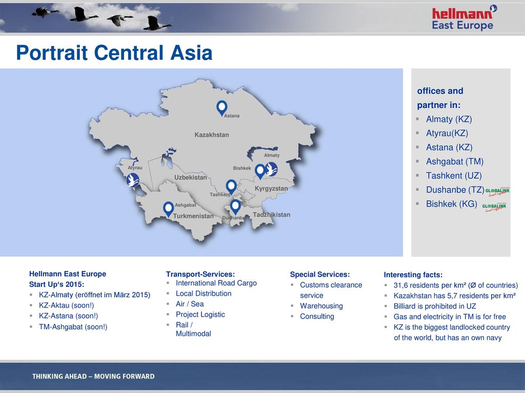 Portrait Central Asia offices and partner in: Almaty (KZ) Atyrau(KZ)