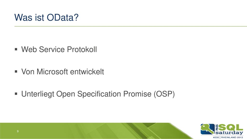 Was ist OData Web Service Protokoll Von Microsoft entwickelt