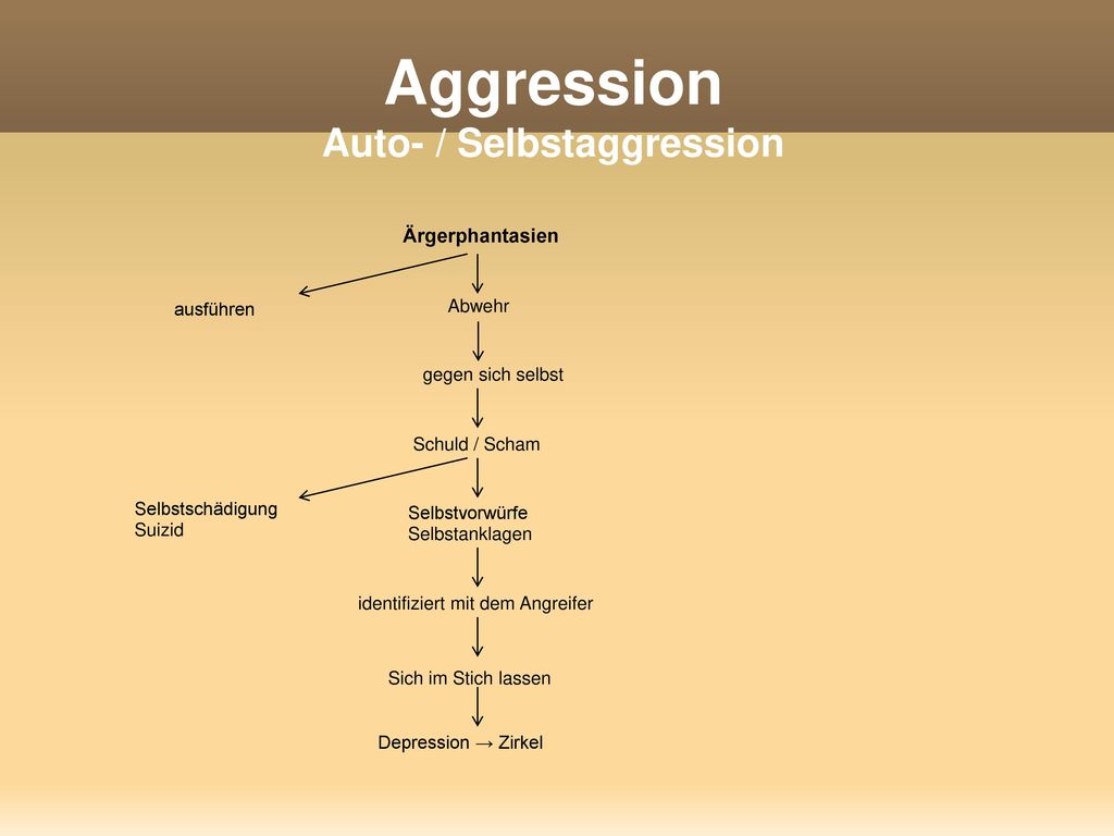 Aggression Auto- / Selbstaggression