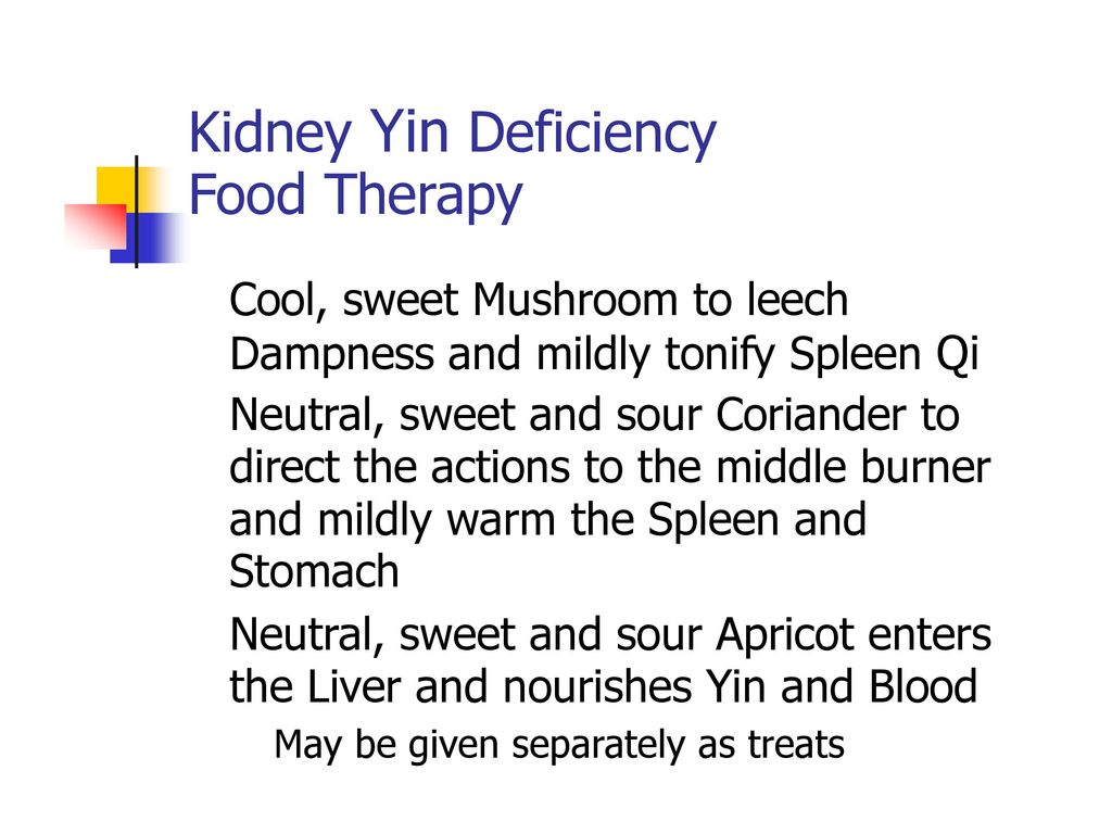 Kidney Yin Deficiency Food Therapy Cool, sweet Mushroom to leech