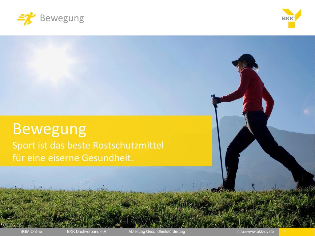 Bewegung Sport ist das beste Rostschutzmittel für eine eiserne Gesundheit.