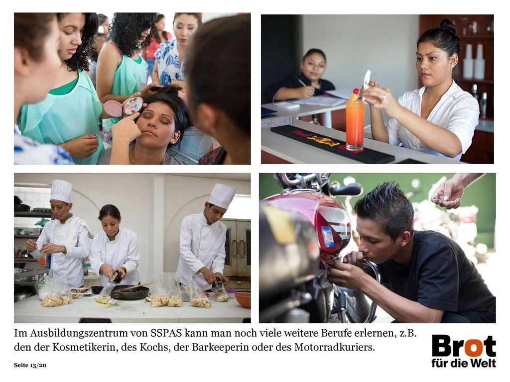Im Ausbildungszentrum von SSPAS kann man noch viele weitere Berufe erlernen, z.B.