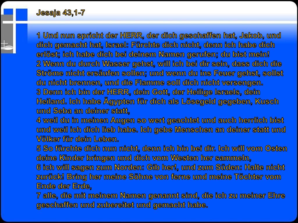 Jesaja 43,1-7