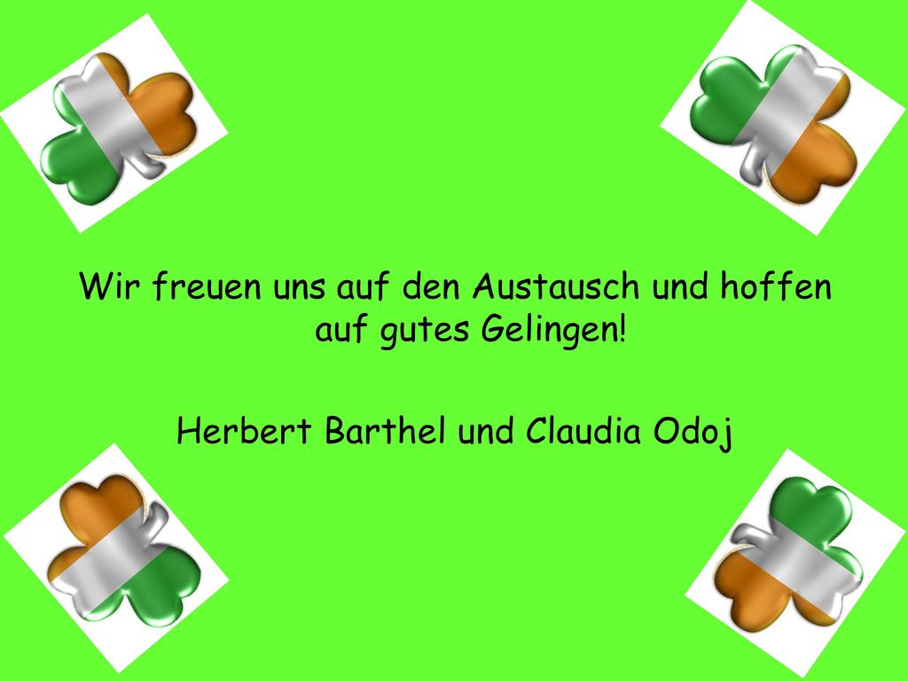 Wir freuen uns auf den Austausch und hoffen auf gutes Gelingen!