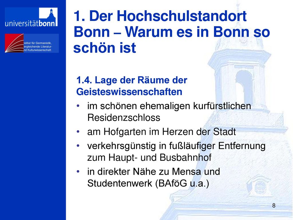 1. Der Hochschulstandort Bonn – Warum es in Bonn so schön ist
