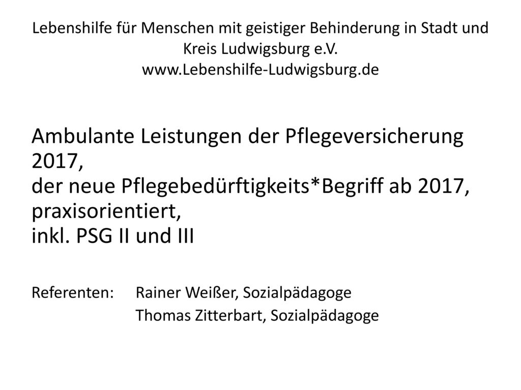 Lebenshilfe für Menschen mit geistiger Behinderung in Stadt und Kreis Ludwigsburg e.V.