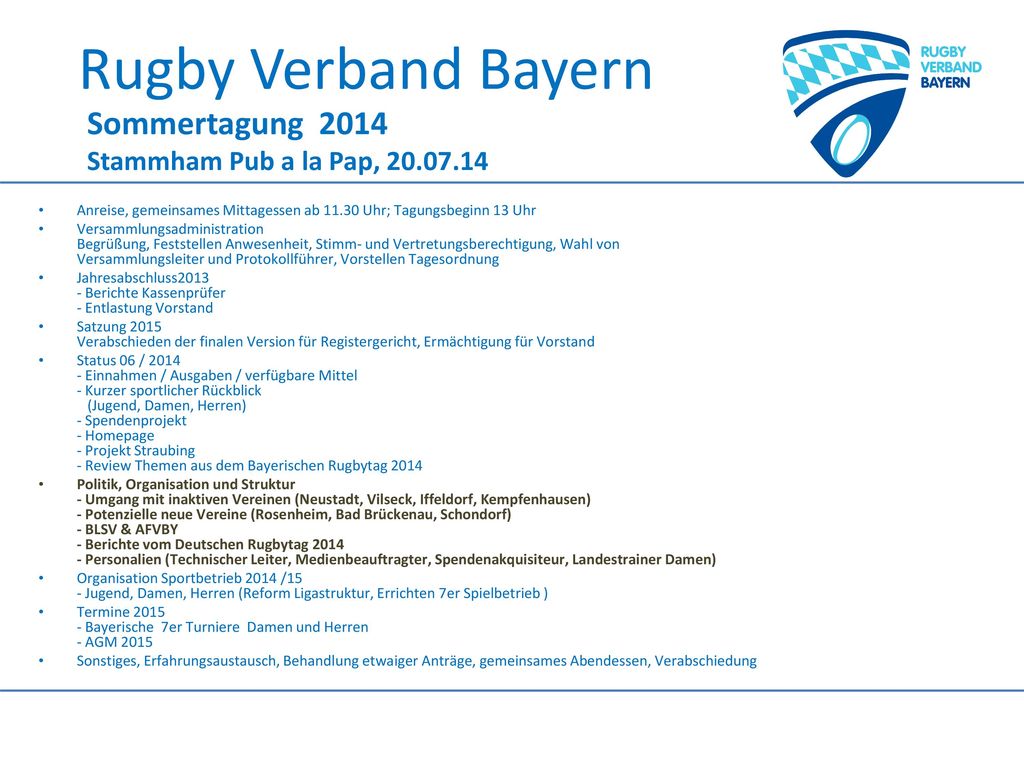 Sommertagung 2014 Stammham Pub a la Pap,