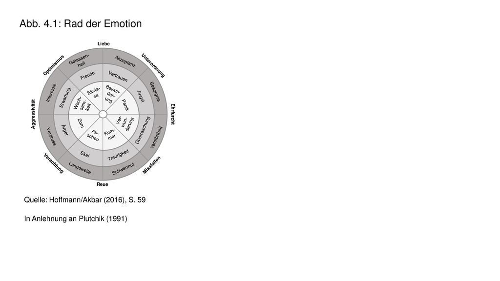 Abb. 4.1: Rad der Emotion Quelle: Hoffmann/Akbar (2016), S. 59