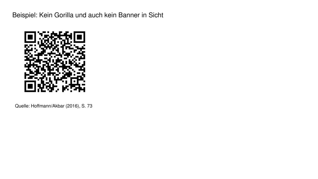 Beispiel: Kein Gorilla und auch kein Banner in Sicht