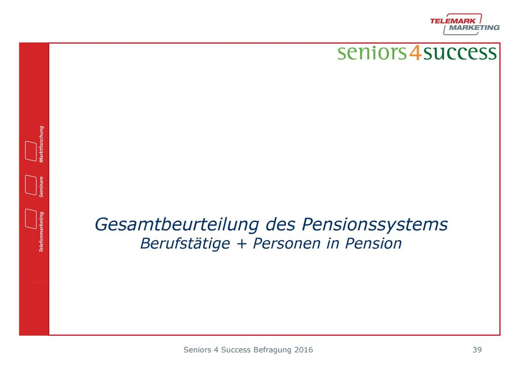 Die Zufriedenheit mit der Politik zum Thema Pensionssystem lässt zu wünschen übrig
