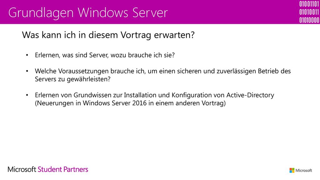 Grundlagen Windows Server