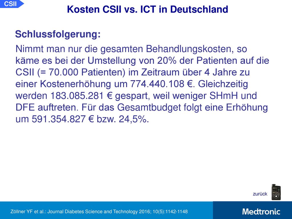 KOSTEN VON PATIENTEN MIT TYP-1-DIABETES BEI DER HOSPITALISIERUNG
