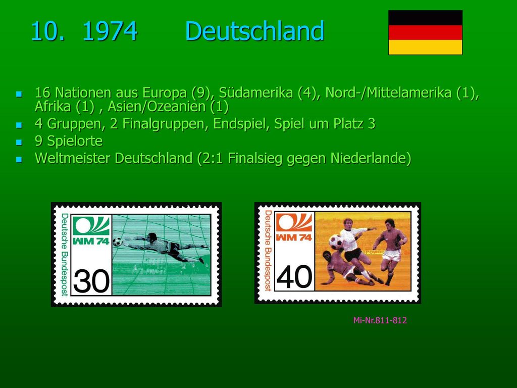 Deutschland 16 Nationen aus Europa (9), Südamerika (4), Nord-/Mittelamerika (1), Afrika (1) , Asien/Ozeanien (1)