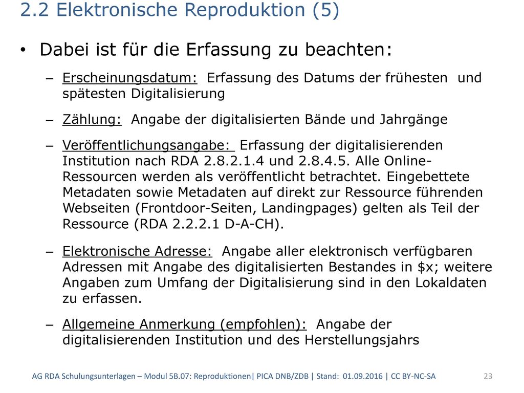 2.2 Elektronische Reproduktion (5)
