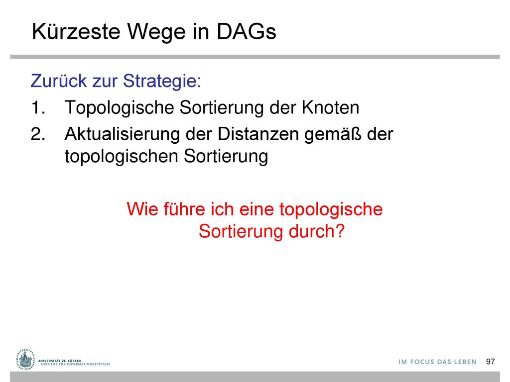 Wie führe ich eine topologische Sortierung durch