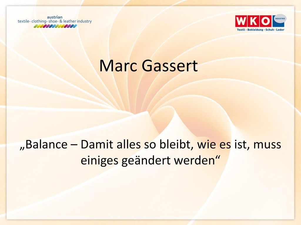 Marc Gassert „Balance – Damit alles so bleibt, wie es ist, muss einiges geändert werden