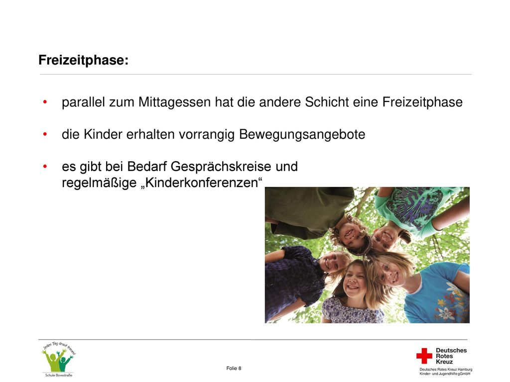 parallel zum Mittagessen hat die andere Schicht eine Freizeitphase