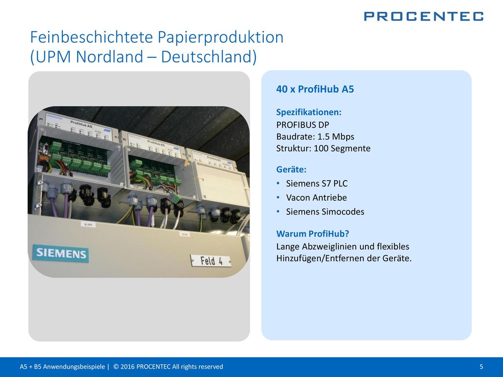 Feinbeschichtete Papierproduktion (UPM Nordland – Deutschland)
