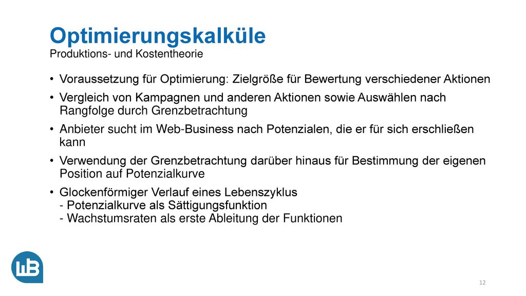 Transaktionskosten Produktions- und Kostentheorie