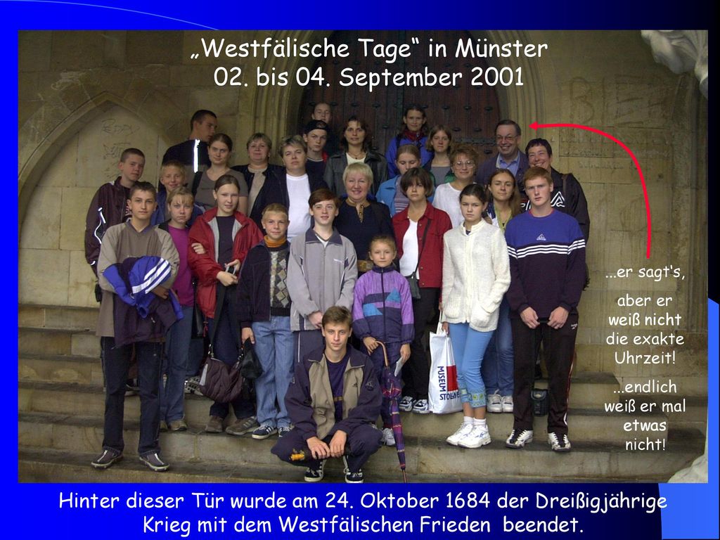 „Westfälische Tage in Münster 02. bis 04. September 2001