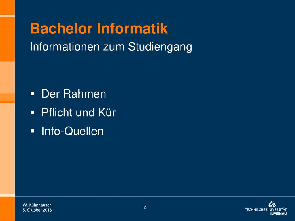 Bachelor Informatik Informationen zum Studiengang Der Rahmen