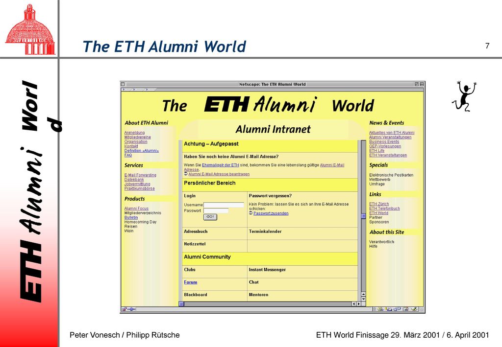 The ETH Alumni World Peter Vonesch / Philipp Rütsche