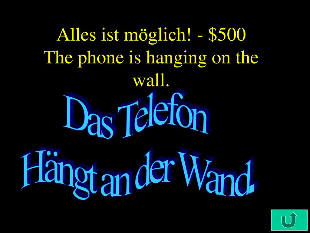 Alles ist möglich! - $500 The phone is hanging on the wall.