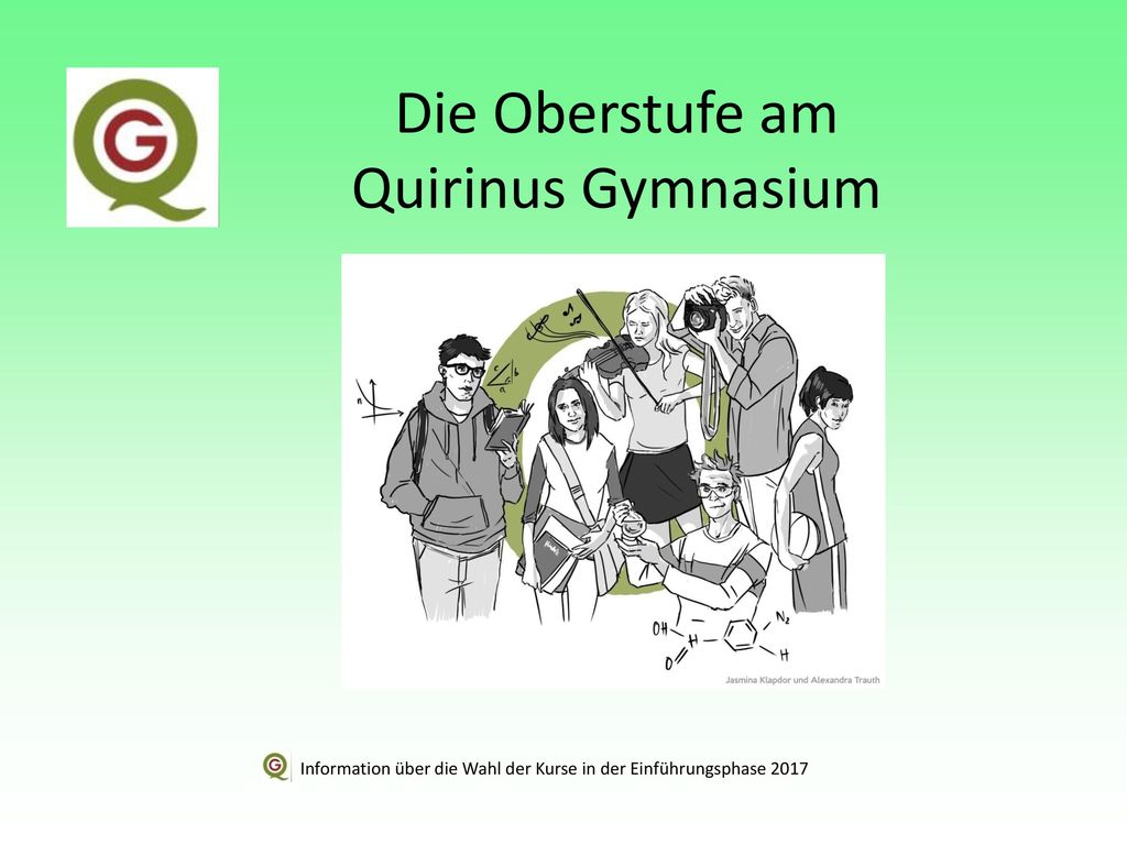 Information über die Wahl der Kurse in der Einführungsphase 2017