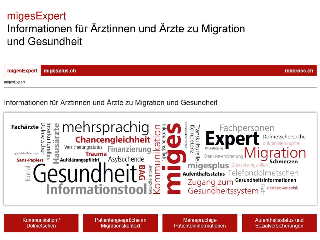 Informationen für Ärztinnen und Ärzte zu Migration und Gesundheit